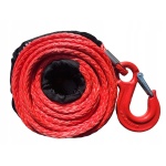 LINA SYNTETYCZNA SYNTETYK DO WYCIĄGARKI 12mm x 24m HAK 11,5 tony Z HAKIEM - obrazek 6