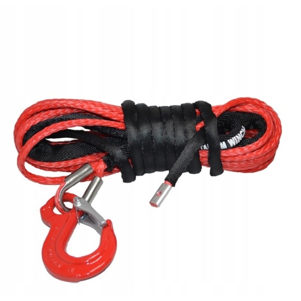 LINA SYNTETYCZNA 6mm 15m HAK SYNTETYK 2000-4500 LBS ATV UTV QUAD 4X4