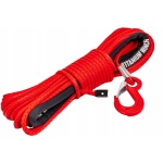 LINA SYNTETYCZNA SYNTETYK DO WYCIĄGARKI WCIĄGARKI HAK 8mm 24m 4X4 OFF-ROAD - obrazek 2
