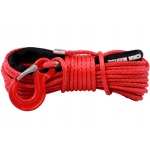 LINA SYNTETYCZNA SYNTETYK DO WYCIĄGARKI WCIĄGARKI HAK 8mm 24m 4X4 OFF-ROAD - obrazek 9