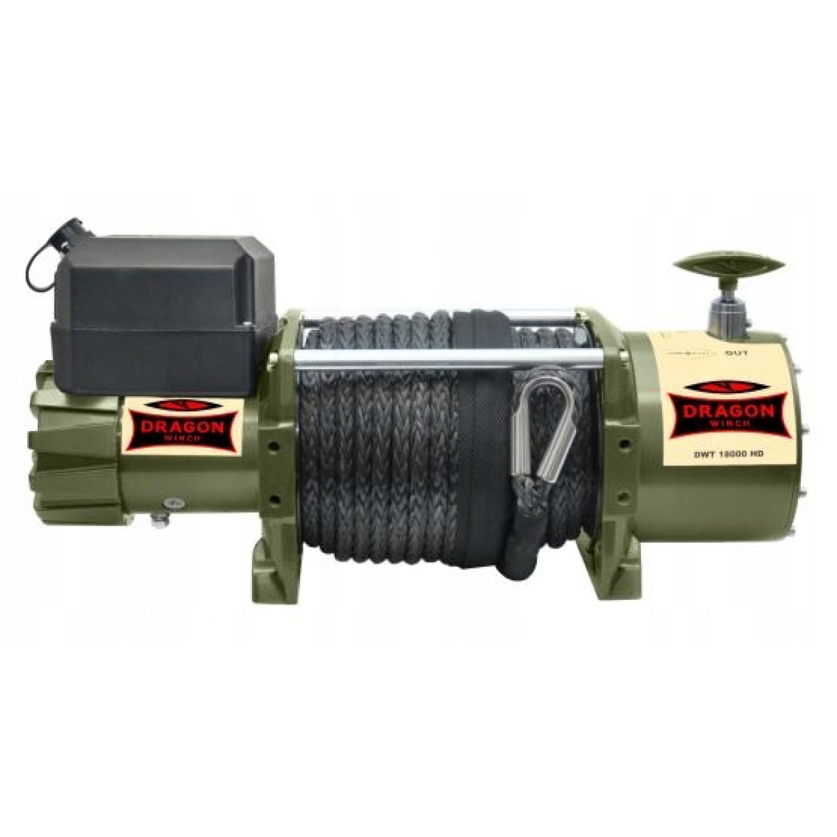 WYCIĄGARKA ELEKTRYCZNA DRAGON WINCH TRUCK DWT16000HD 12V LINA SYNTETYCZNA - obrazek 2