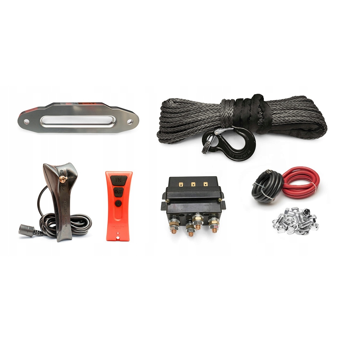WYCIĄGARKA ELEKTRYCZNA DRAGON WINCH 12V 5,5T/11T SYNTETYCZNA 4X4 LAWETA - obrazek 10