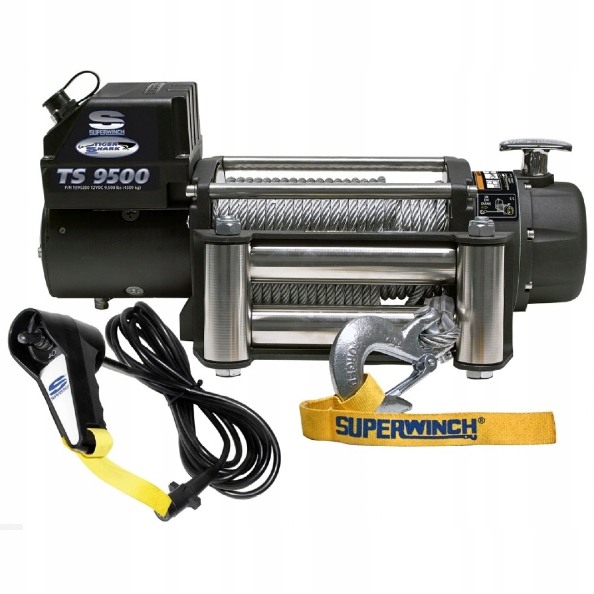 Wyciągarka Superwinch Tiger shark 9500lbs STAL 12V - obrazek 2