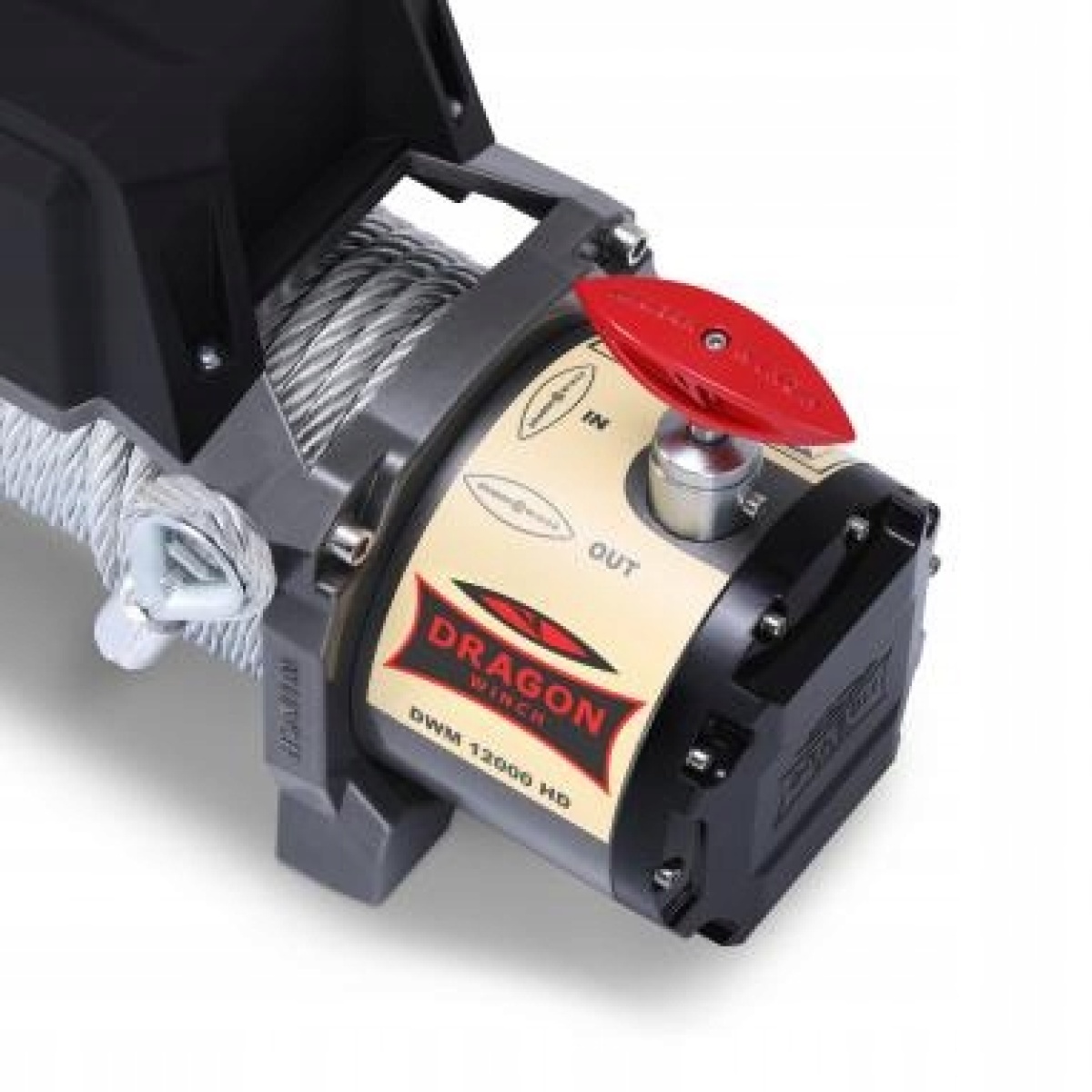 WYCIĄGARKA WCIĄGARKA DRAGON WINCH DWM12000HD 12V 4X4 OFF-ROAD LWETA - obrazek 4