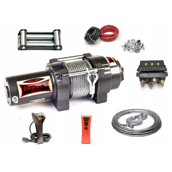 WYCIĄGARKA WCIĄGARKA DRAGON WINCH DWH 4500 HD LBS Z LINĄ STALOWĄ 4X4