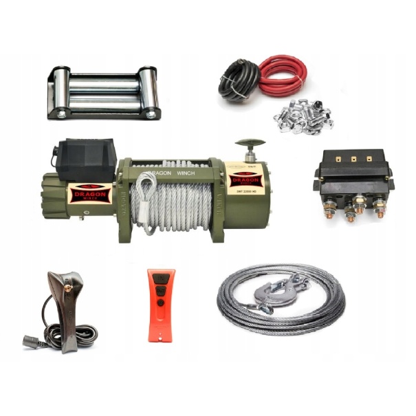 WYCIĄGARKA WCIĄGARKA DRAGON WINCH TRUCK Z LINĄ STALOWĄ DWT22000HD