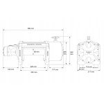 WYCIĄGARKA WCIĄGARKA HYDRAULICZNA BEZ STEROWANIA DRAGON WINCH HIDRA 9,1T - obrazek 5