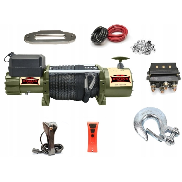 WYCIĄGARKA ELEKTRYCZNA DRAGON WINCH TRUCK DWT 18000 HD-S LINA SYNTETYCZNA