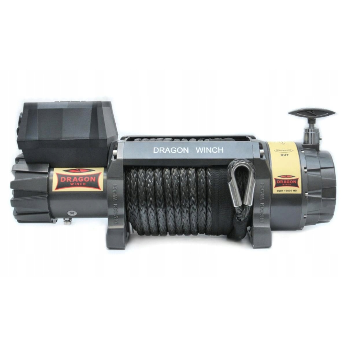 WYCIĄGARKA ELEKTRYCZNA DRAGON WINCH HIGHLANDER LINA SYNTETYCZNA 15000LB - obrazek 2