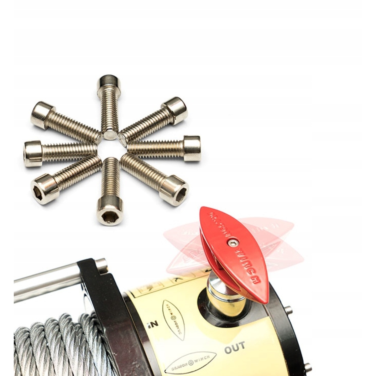 WYCIĄGARKA ELEKTRYCZNA DRAGON WINCH 12V 5,5T/11T SYNTETYCZNA 4X4 LAWETA - obrazek 8
