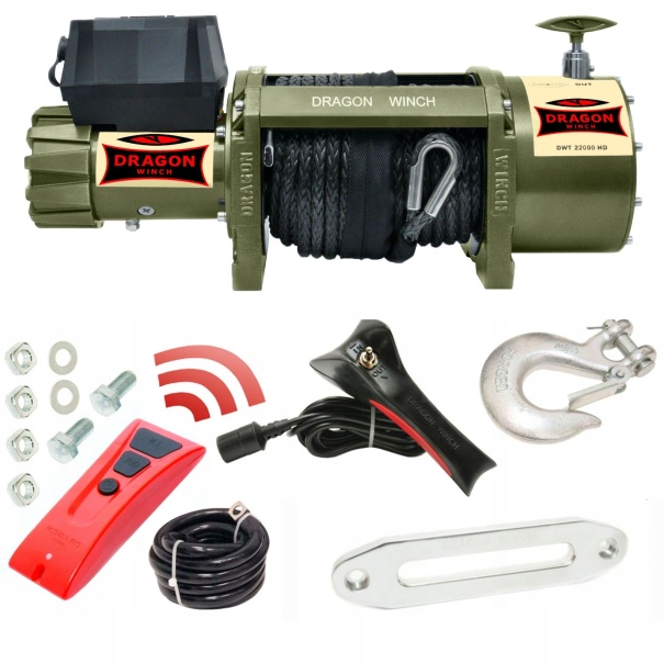WYCIĄGARKA WCIĄGARKA ELEKTRYCZNA DRAGON WINCH 22000 lbs / 9979 kg