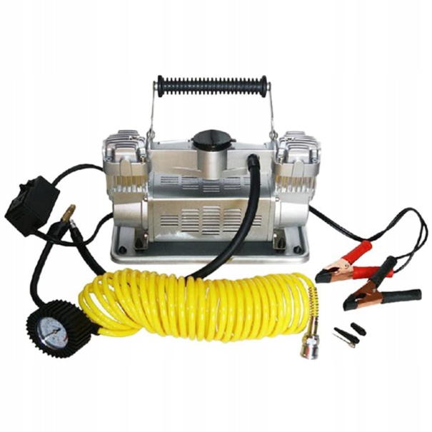 KOMPRESOR DWUTŁOKOWY 150 PSI 12V 110L / MIN POMPKA SAMOCHODOWA
