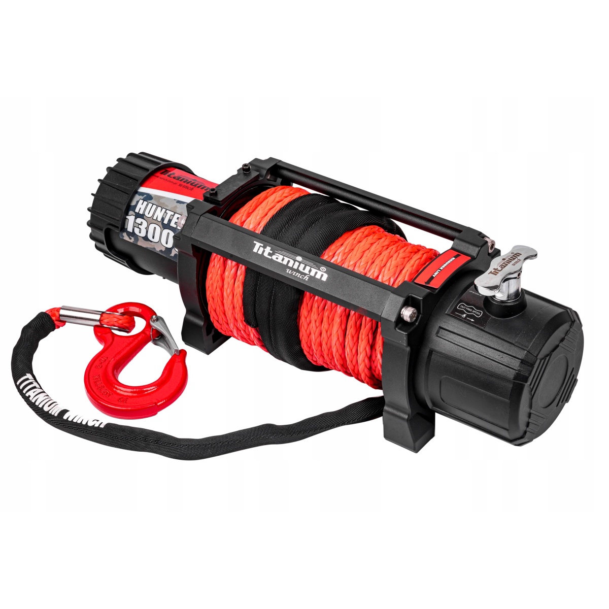 WYCIĄGARKA WCIĄGARKA TITANIUM HUNTER 13000 LBS 12V LINA SYNTETYCZNA W10S - obrazek 2