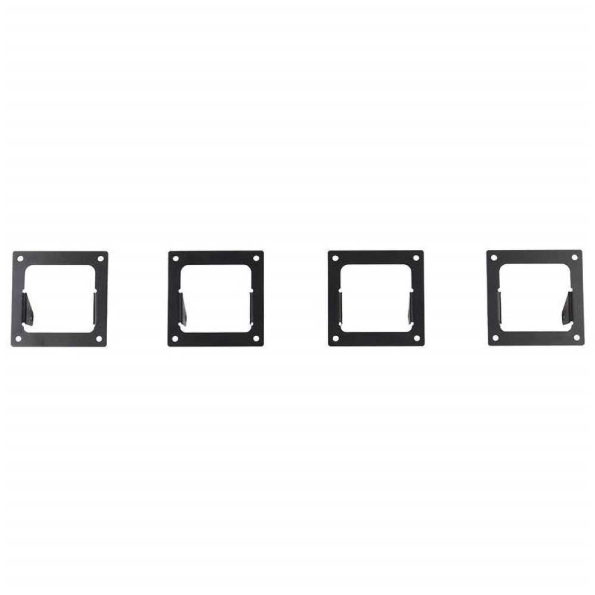Adaptery mocowania czterech lamp LED Cube 3x3" na bok bagażnika dachowego Go Rhino SRM100 - obrazek 1