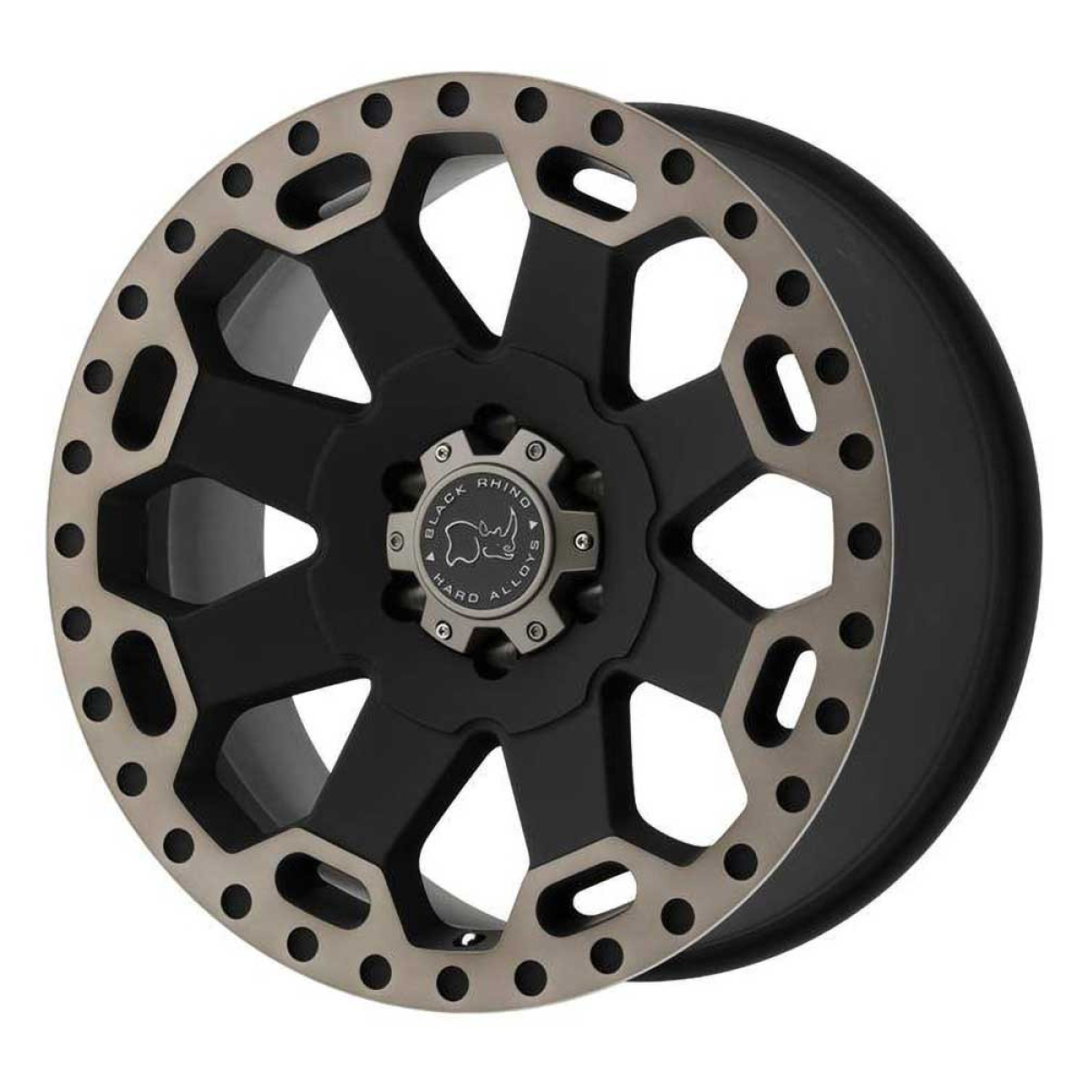 Felga aluminiowa Matte Black/Machined Dark Tint Lip Warlord Black Rhino - obrazek 1
