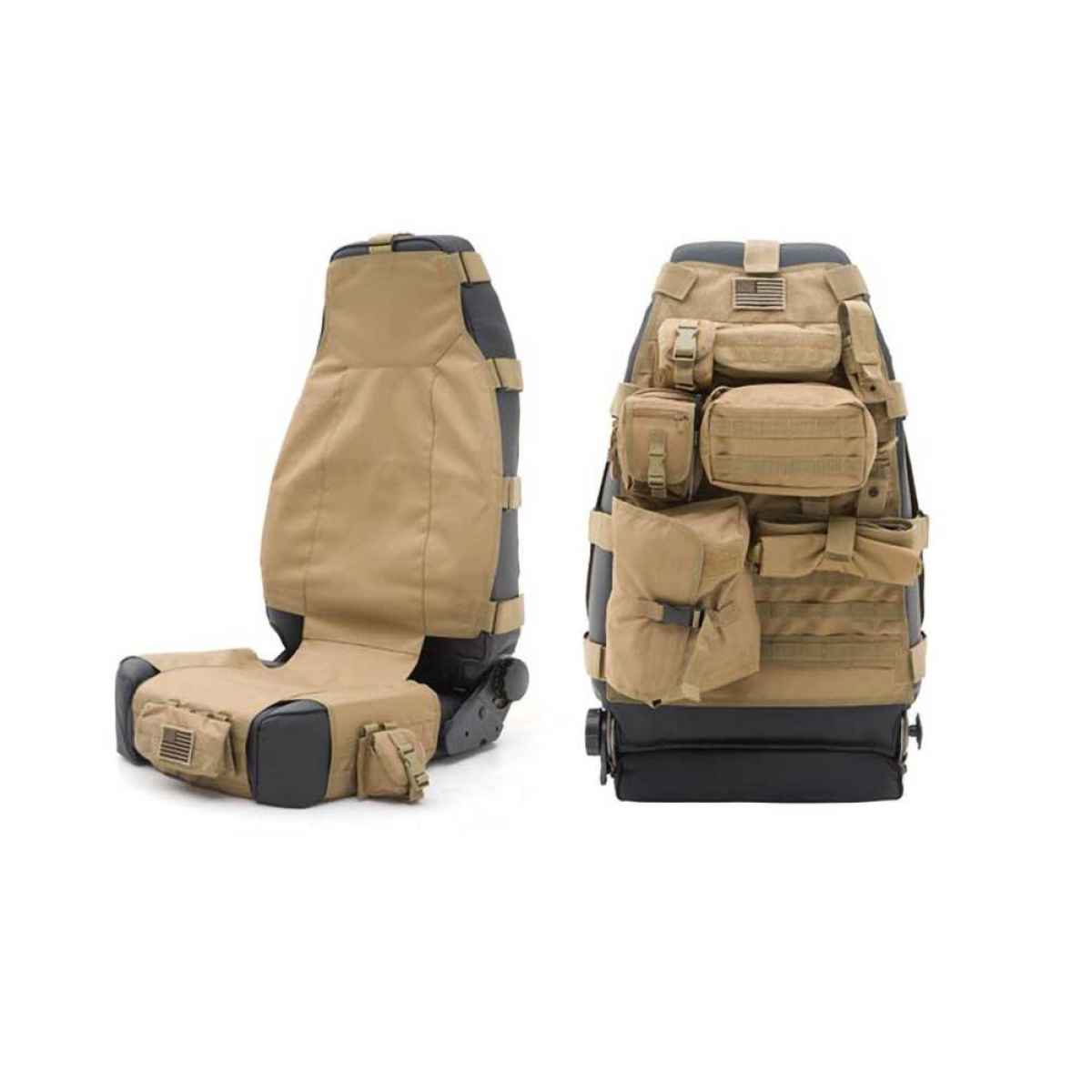 Pokrowiec na fotel przód coyote tan Smittybilt G.E.A.R. - obrazek 1