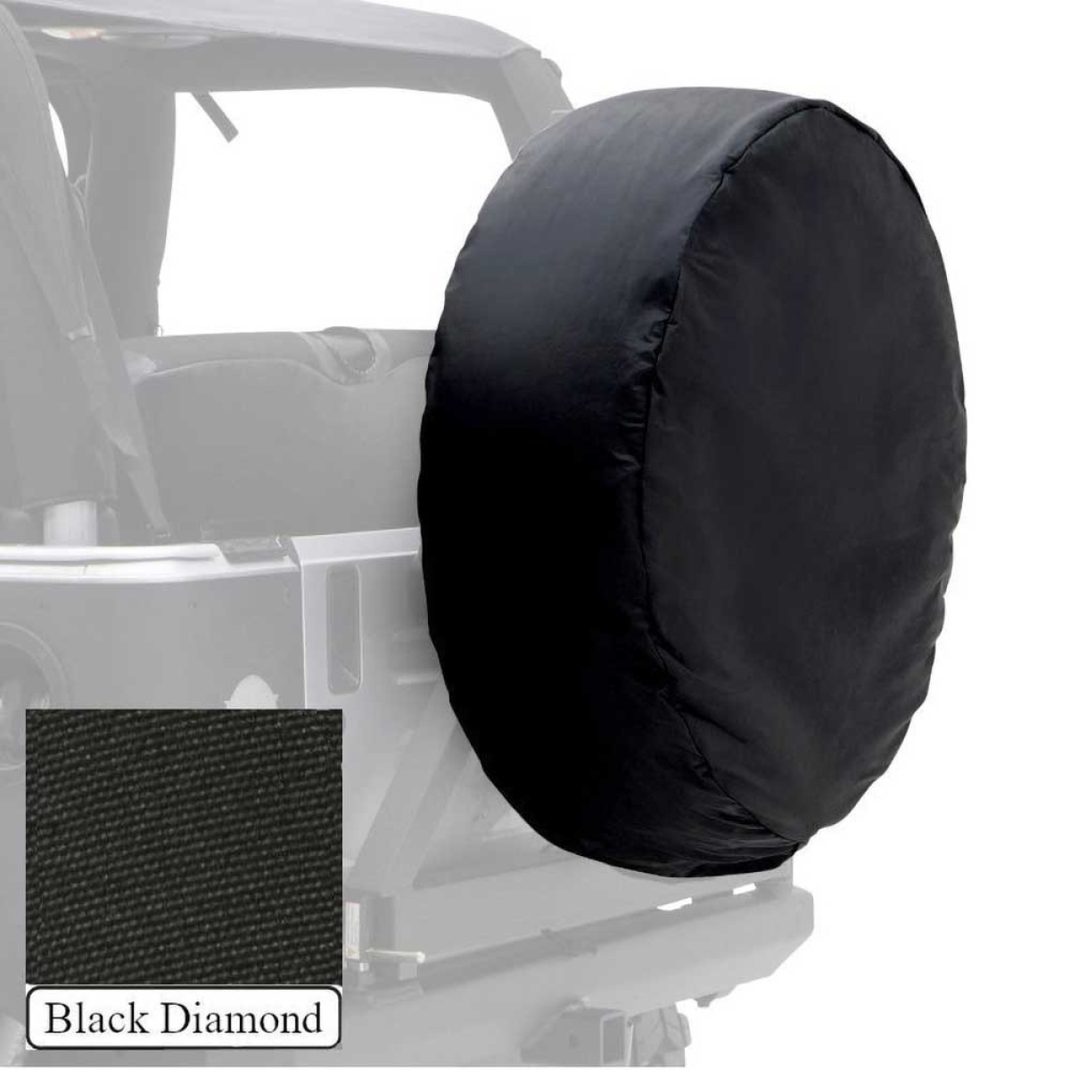 Pokrowiec na koło zapasowe Black Diamond Smittybilt 36-37" - obrazek 1
