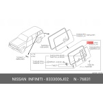 RAMKA USZCZELKA SZYBY PRAWA LWB NISSAN PATROL - obrazek 3