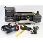 Wyciągarka K8000XP 12V z liną syntetyczną i sterowaniem bezprzewodowym 126:1