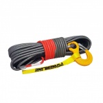 Lina syntetyczna do wyciągarki w oplocie VipeRope 12 mm x 28 m. z kauszą i hakiem