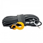 Lina syntetyczna do wyciągarki w oplocie VipeRope 12 mm x 50 m. z kauszą i hakiem