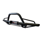 Przedni stalowy zderzak z bull baremToyota Land Cruiser 70 okrągła lampa