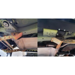 Zestaw osłon przednich i tylnych wahaczy Jimny Raptor 4x4, czarne