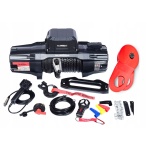 WYCIĄGARKA TITANIUM HUNTER 13000 LBS SYNTETYK MODEL 13K 12V 5,9T + ZBLOCZE