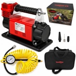 KOMPRESOR SAMOCHODOWY MOCNY 150 PSI 12V 160L/MIN JEDNOTŁOKOWY METALOWY TŁOK
