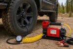 KOMPRESOR SAMOCHODOWY MOCNY 150 PSI 12V 160L/MIN JEDNOTŁOKOWY METALOWY TŁOK - obrazek 2